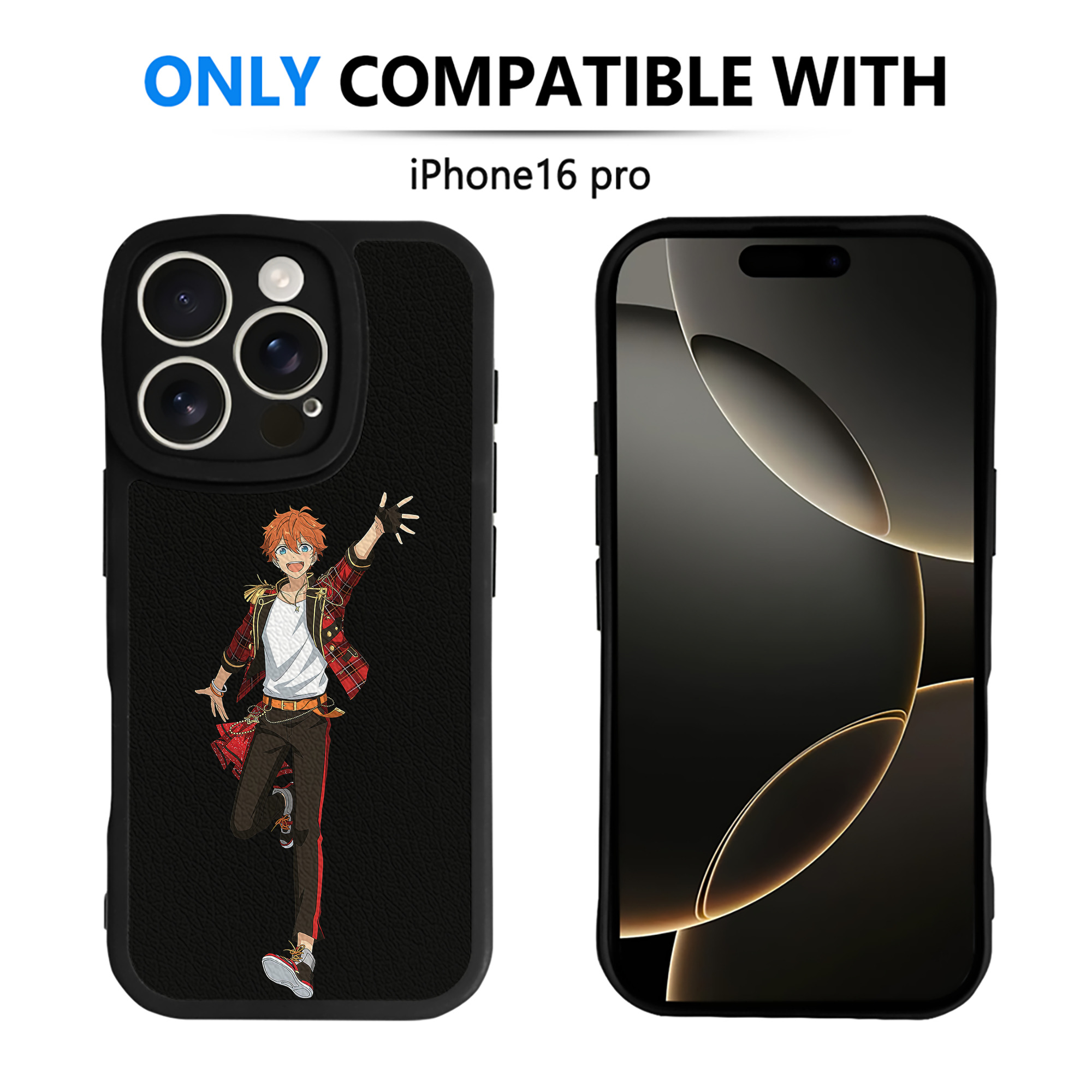 （画像用） あんさんぶるスターズ! Ensemble Stars 【iPhone 16シリーズ対応】シリコンスマホケース（レザー調） 材質：シリコン